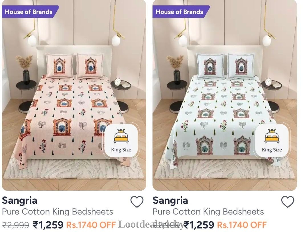 Home Furnishing Sale – Excellent Saving Offer @ ₹1259 Home Furnishing Sale – Excellent Saving Offer @ ₹1259