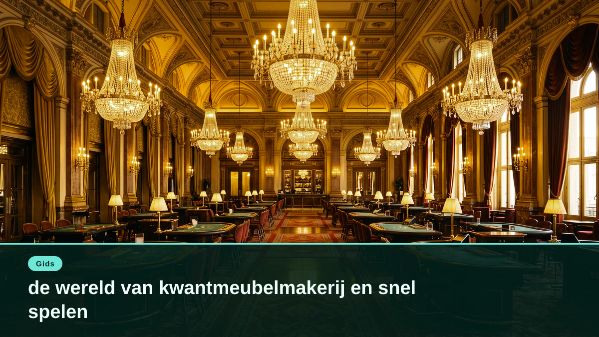 de wereld van kwantmeubelmakerij en snel spelen