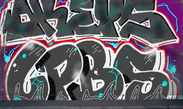 Graffiti artwork by Okeys