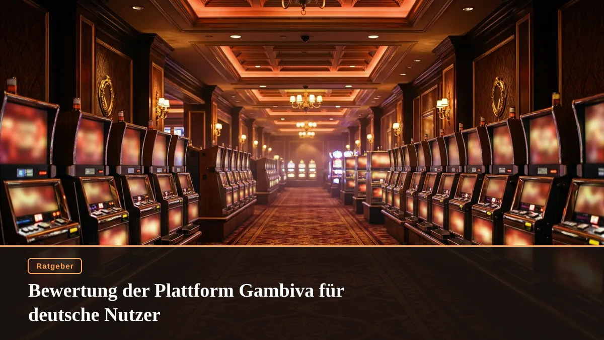 Bewertung der Plattform Gambiva für deutsche Nutzer