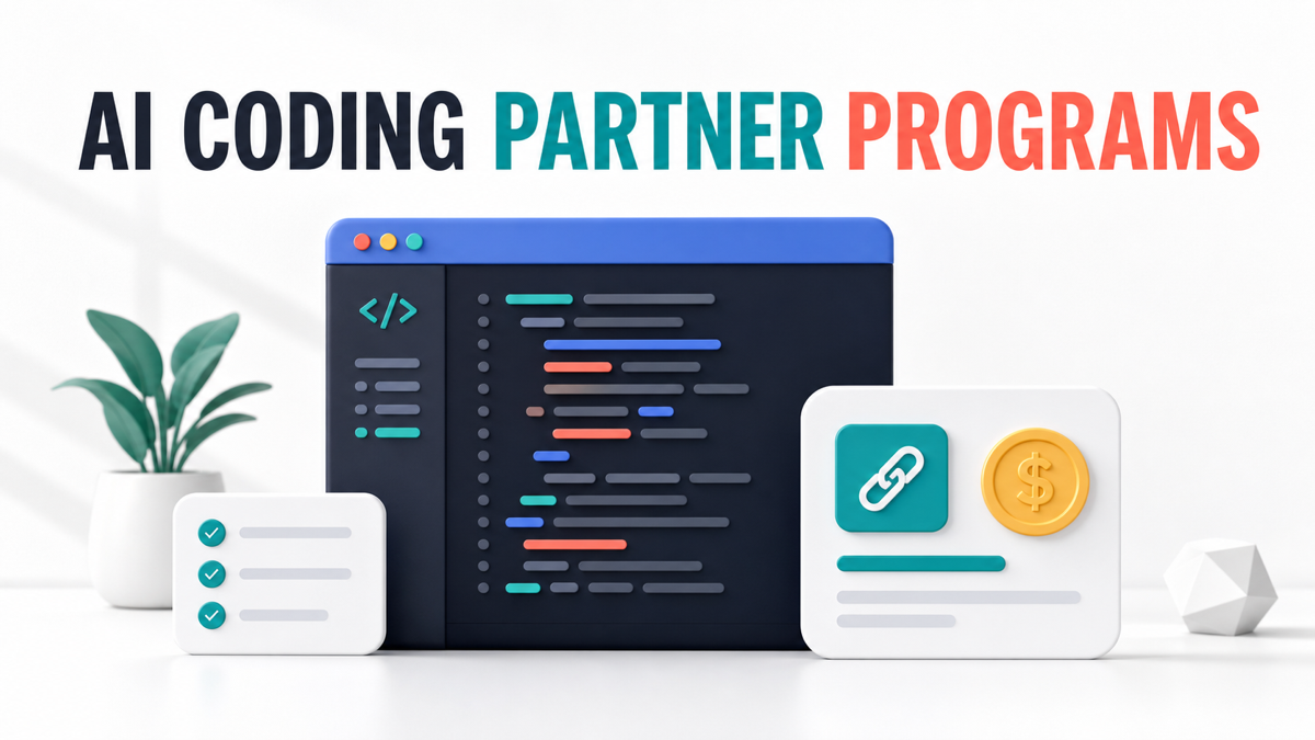Four AI coding assistant affiliate programs paying cash for developer creator referrals