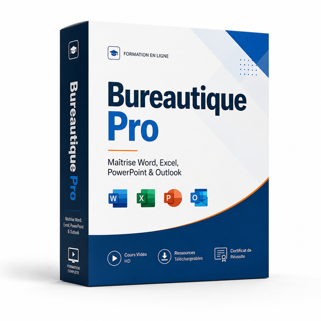 Aperçu de la formation Bureautique Pro : les 3 modules Word, Excel et PowerPoint