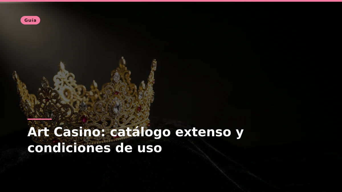 Art Casino: catálogo extenso y condiciones de uso 1 Art Casino: catálogo extenso y condiciones de uso