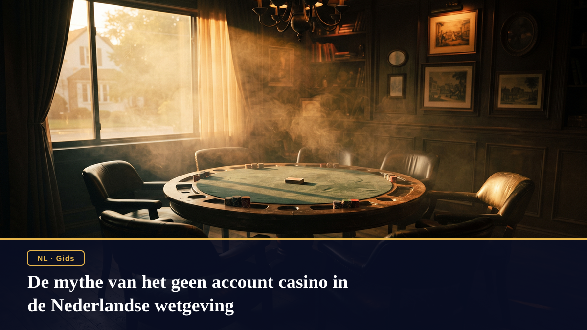 De mythe van het geen account casino in de Nederlandse wetgeving