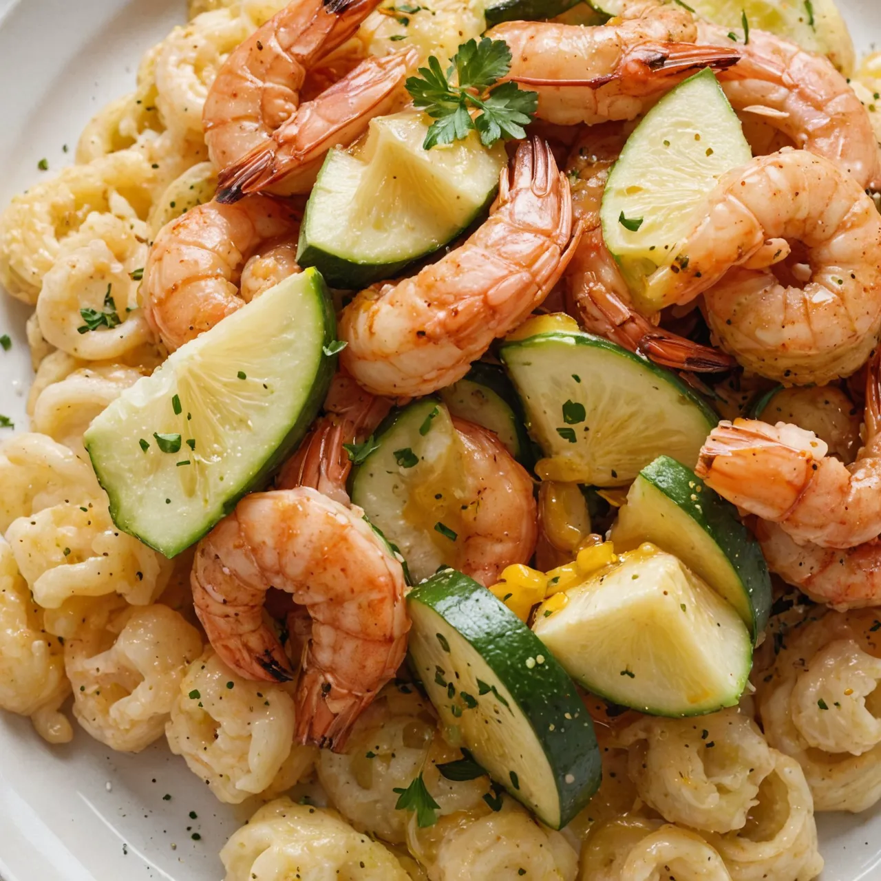 oven-baked shrimp and zucchini recipe