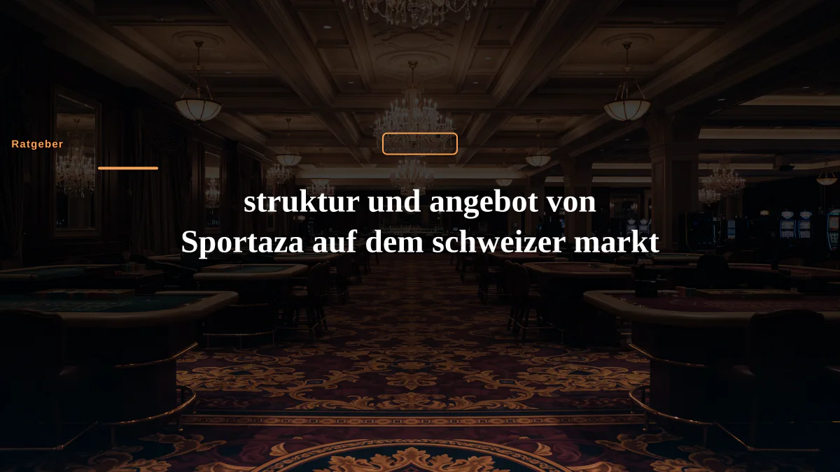 struktur und angebot von Sportaza auf dem schweizer markt
