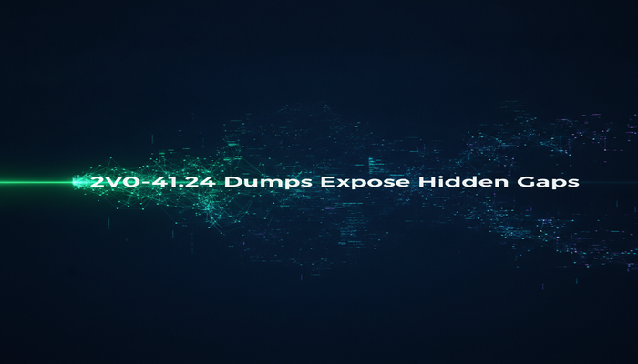 A futuristic digital representation of a complex network virtualization architecture, glowing in blues and purples, with a sharp electric green light beam highlighting a specific, previously obscured section. The light represents the diagnostic power of 2V0-41.24 Dumps in revealing hidden skill gaps in VMware NSX 4.x. The text