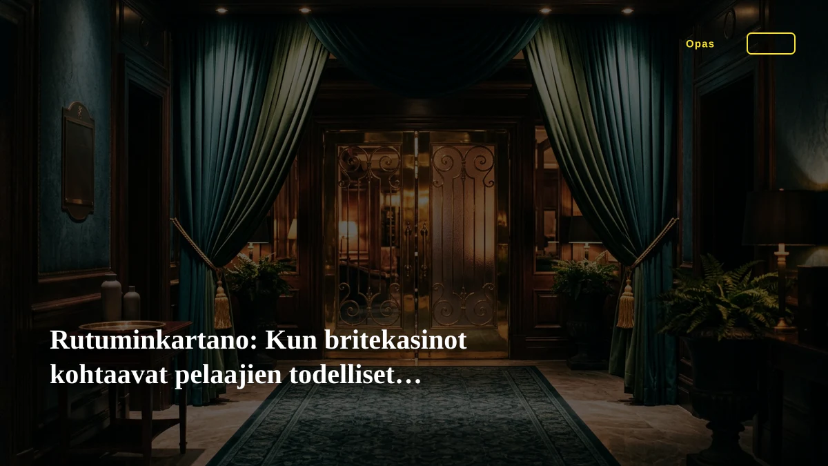 Rutuminkartano: Kun britekasinot kohtaavat pelaajien todelliset tarpeet
