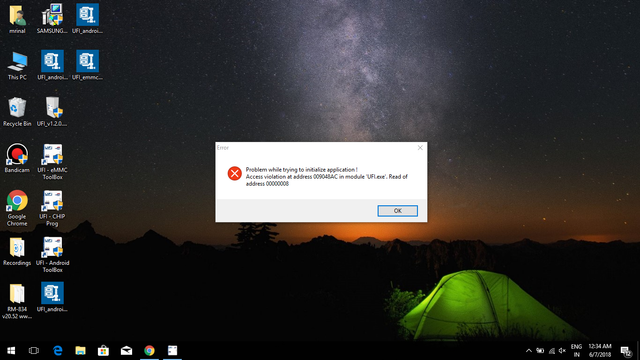 ufi error
