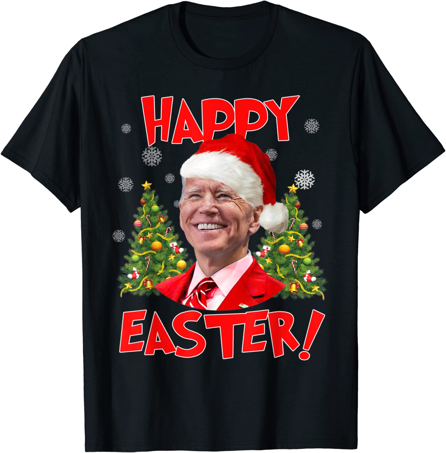 Joe Biden Happy Easter Ugly Christmas Confused Gift Unisex T-Shirt