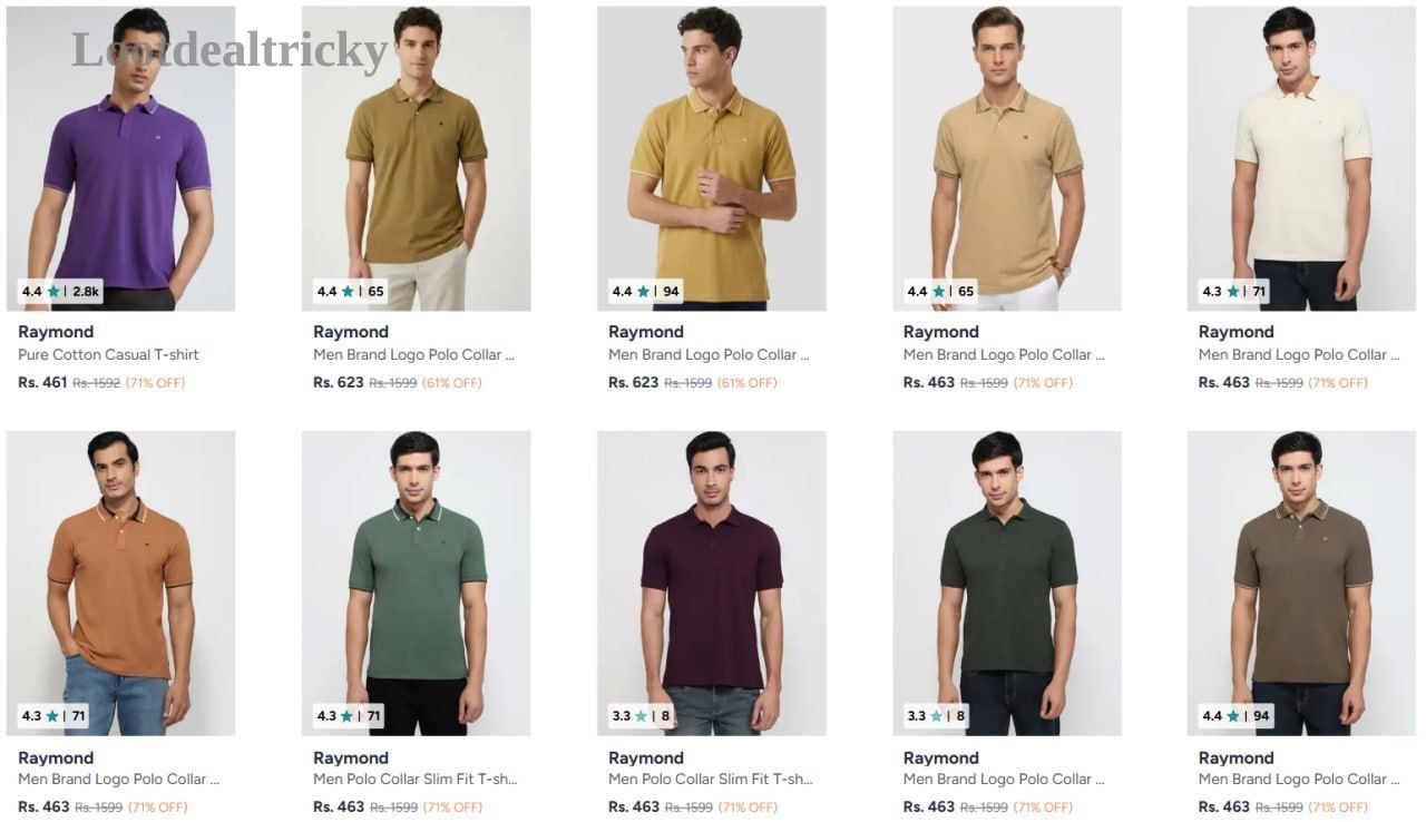 Raymond Polo Tshirt – Just ₹461 | Loot Ka Maal