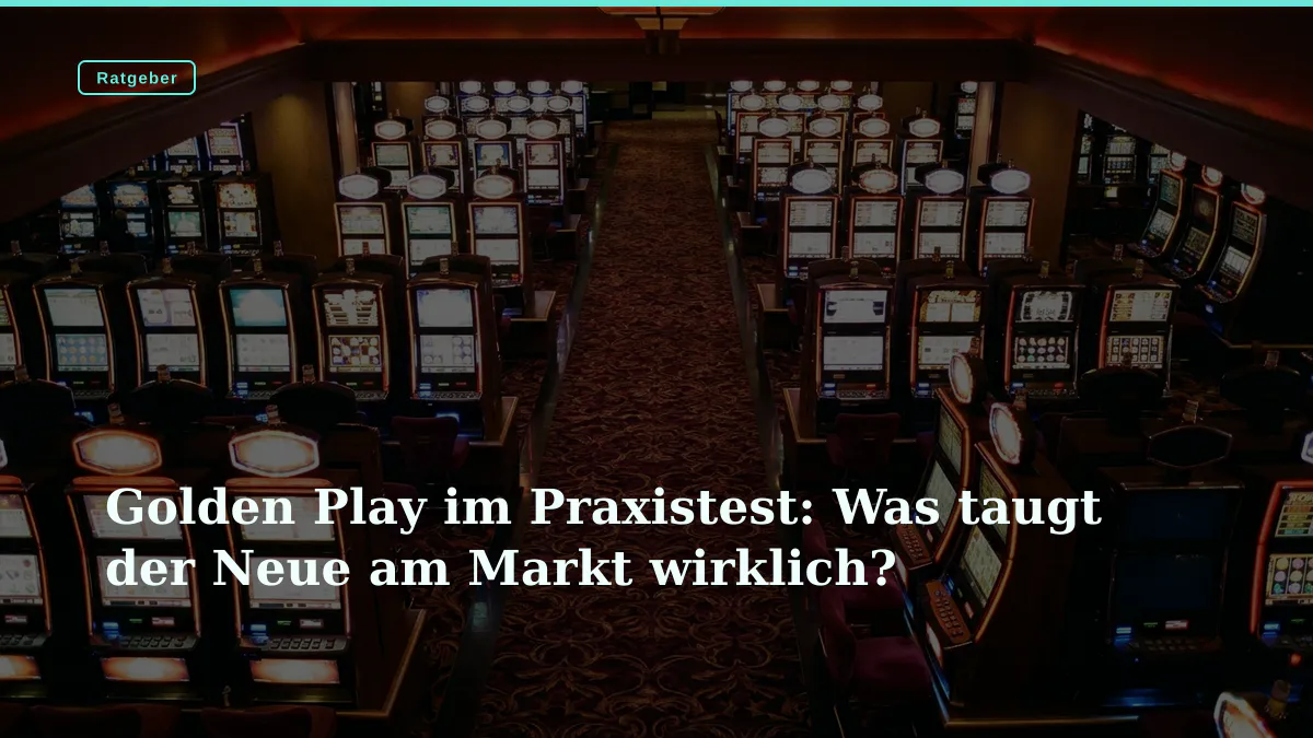 Golden Play im Praxistest: Was taugt der Neue am Markt wirklich?