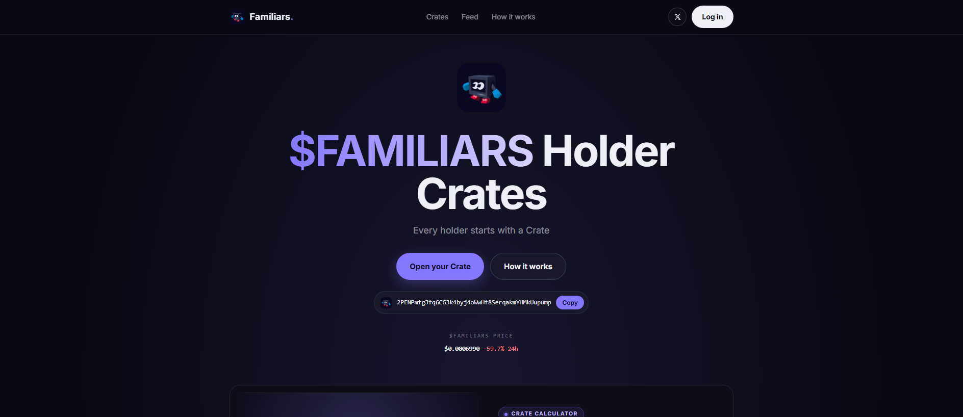 Stored capture of crates-familiars.world