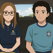 Felipe e Júlia Novamente Na van escolar