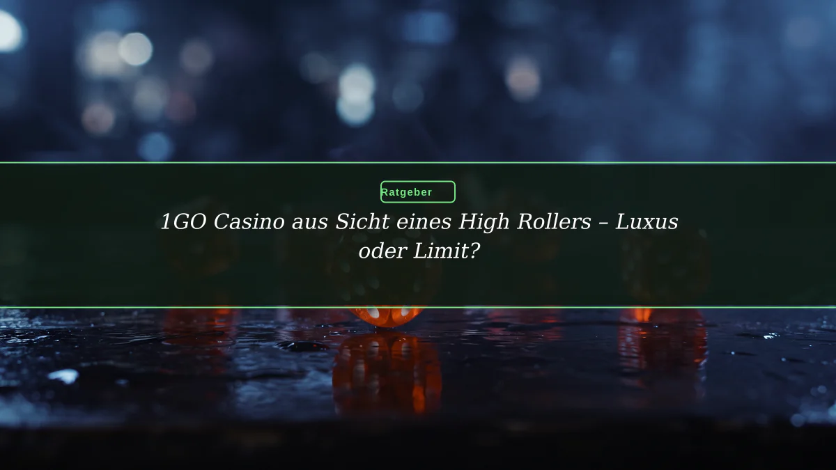 1GO Casino aus Sicht eines High Rollers – Luxus oder Limit?