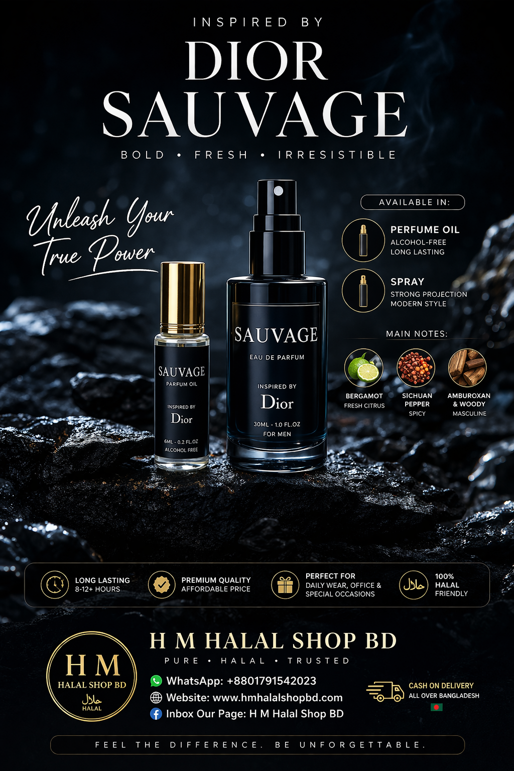 Inspired by Sauvage – Premium Perfume Oil & Spray