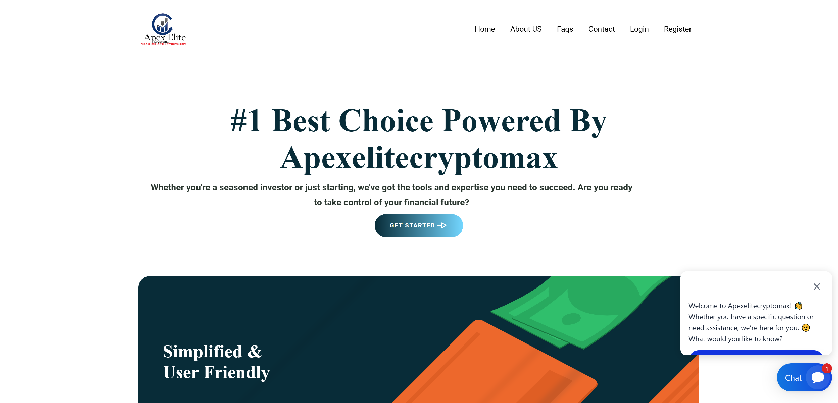 Stored capture of apexelitecryptomax.com