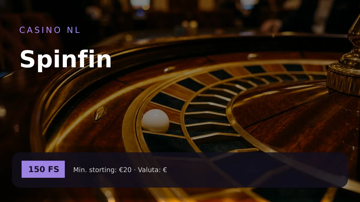 Spinfin casino — welkomstbonus 100% match bonus tot €2.000 + 150 FS, betalingen: Visa, Mastercard, Skrill, Neteller, Paysafecard