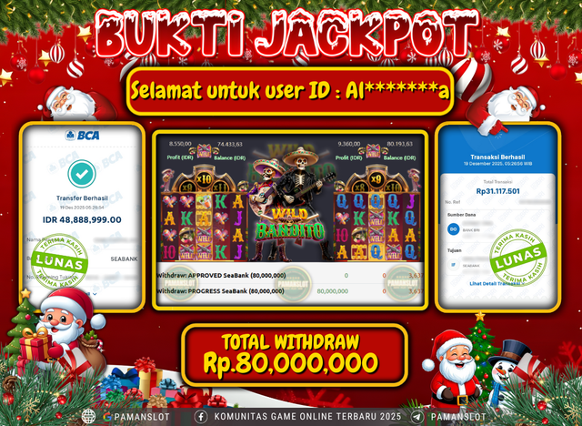 PAMANSLOT JACKPOT Game PG - Wild Bandito Rp.80,000,000- LUNAS
