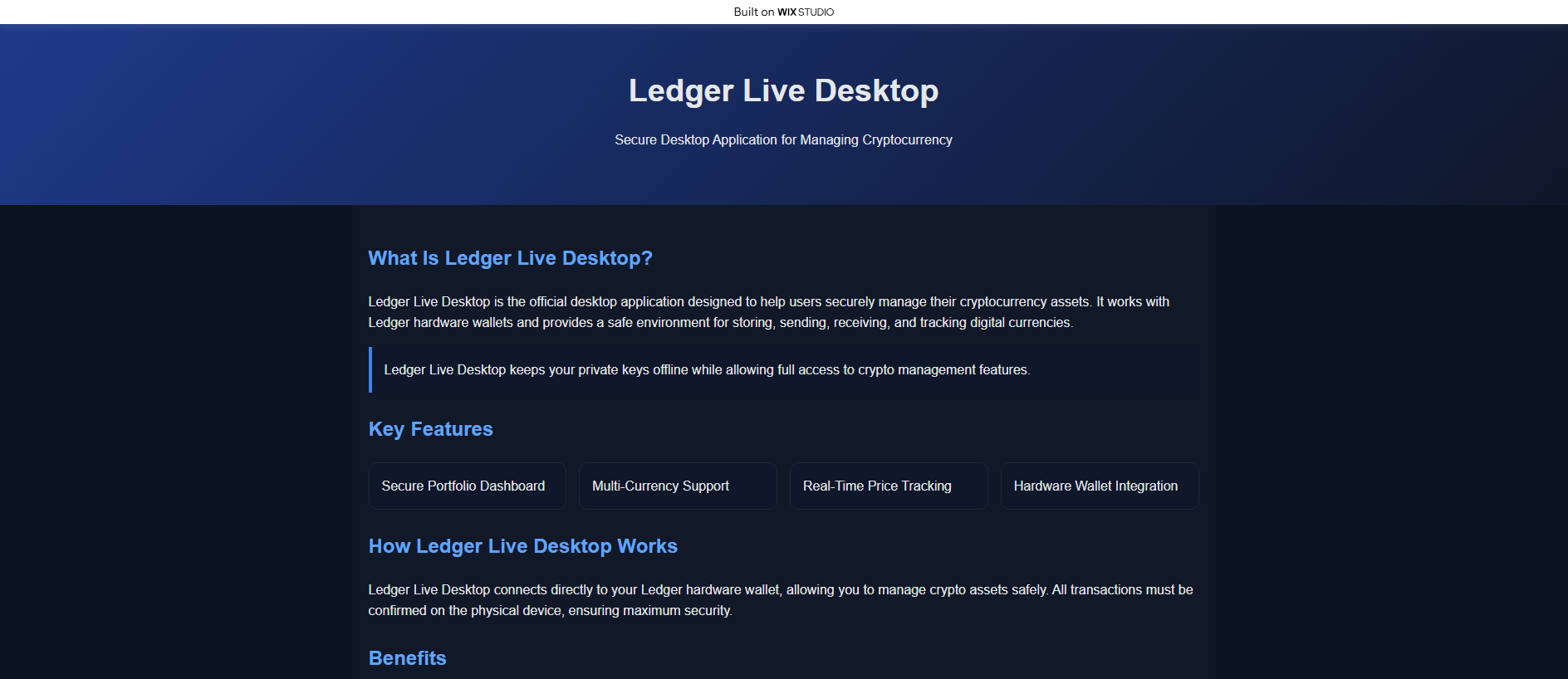 Stored capture of getting-desktop-live.wixstudio.com
