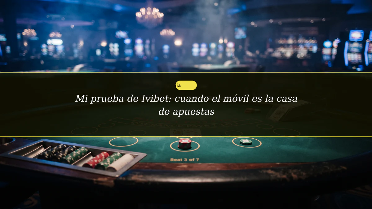 Mi prueba de Ivibet: cuando el móvil es la casa de apuestas