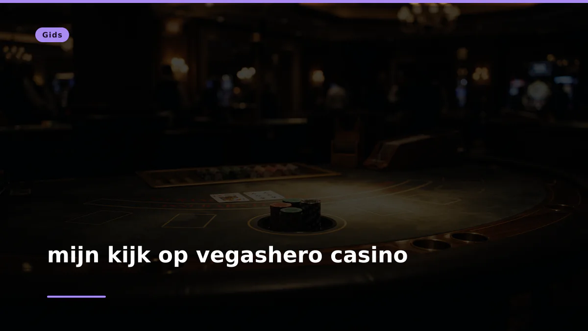 mijn kijk op vegashero casino