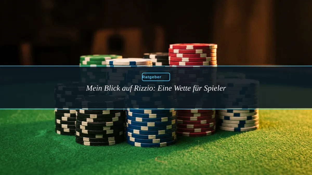 Mein Blick auf Rizzio: Eine Wette für Spieler