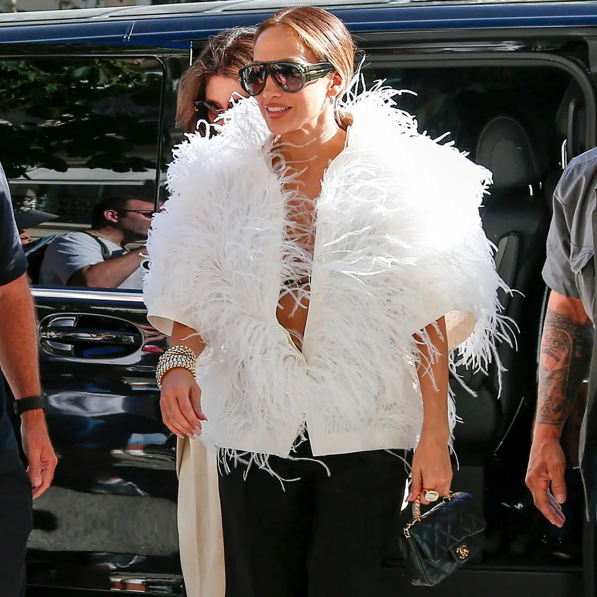 Jennifer Lopez Shows New Way to Wear Bermuda Shorts in Paris