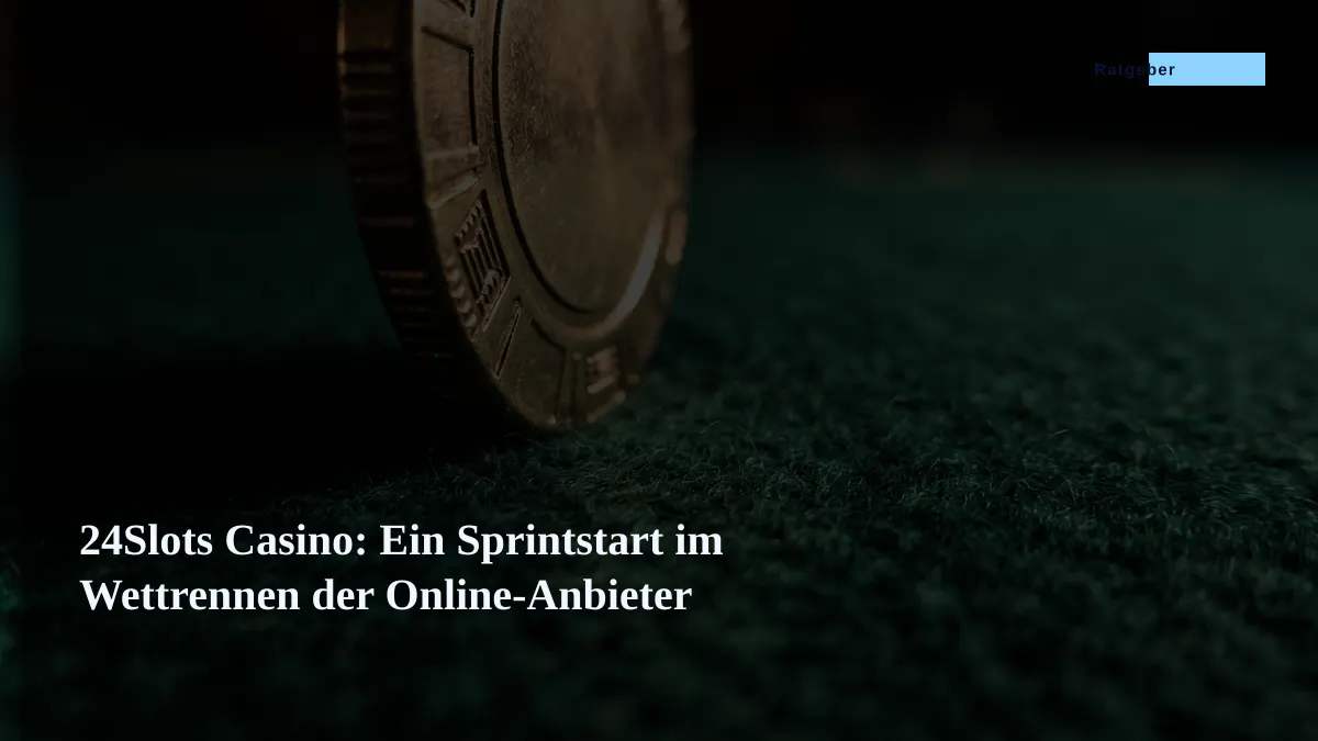 24Slots Casino: Ein Sprintstart im Wettrennen der Online-Anbieter