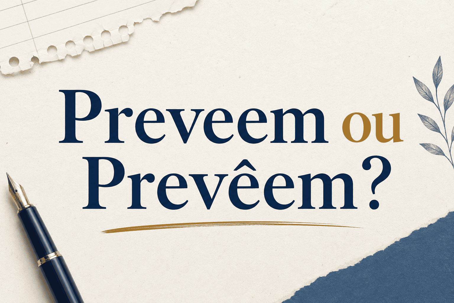 Preveem ou Prevêem: Qual é a Forma Correta?