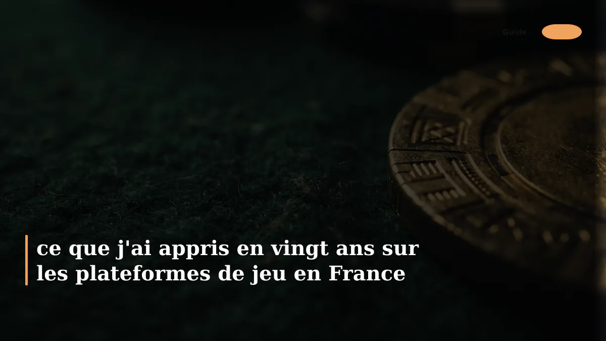 ce que j'ai appris en vingt ans sur les plateformes de jeu en France