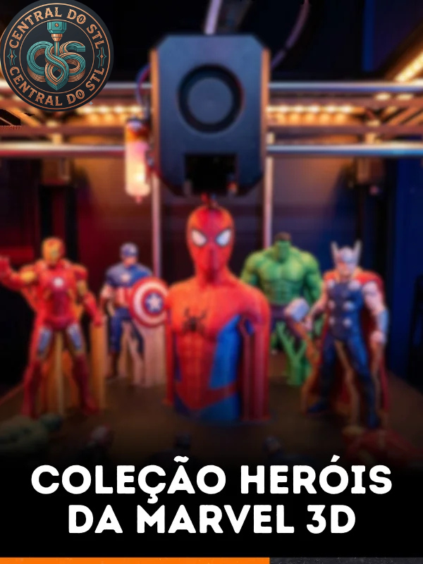 COLEÇÃO HERÓIS DA MARVEL 3D