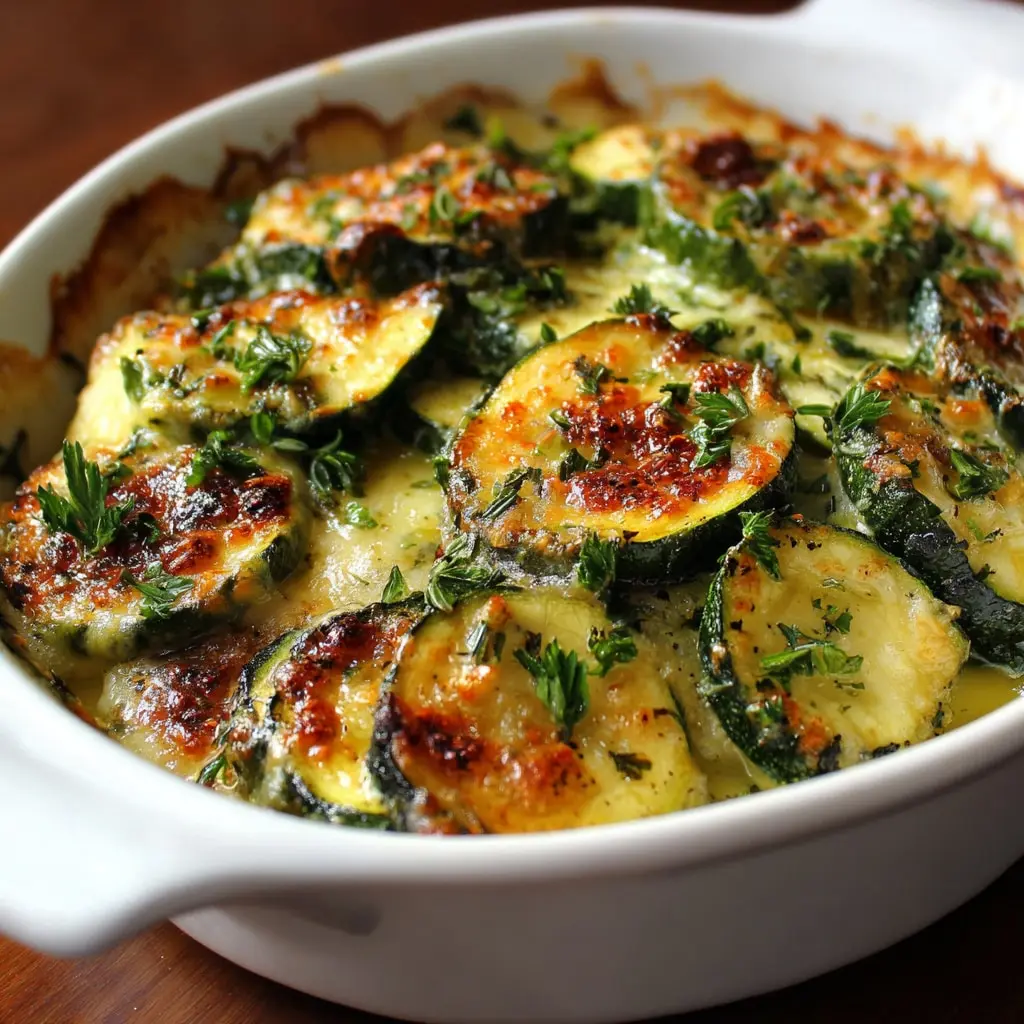 French Baked Zucchini with Herbs