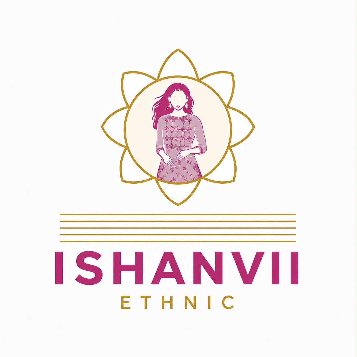 Ishanvii Ethnic Logo