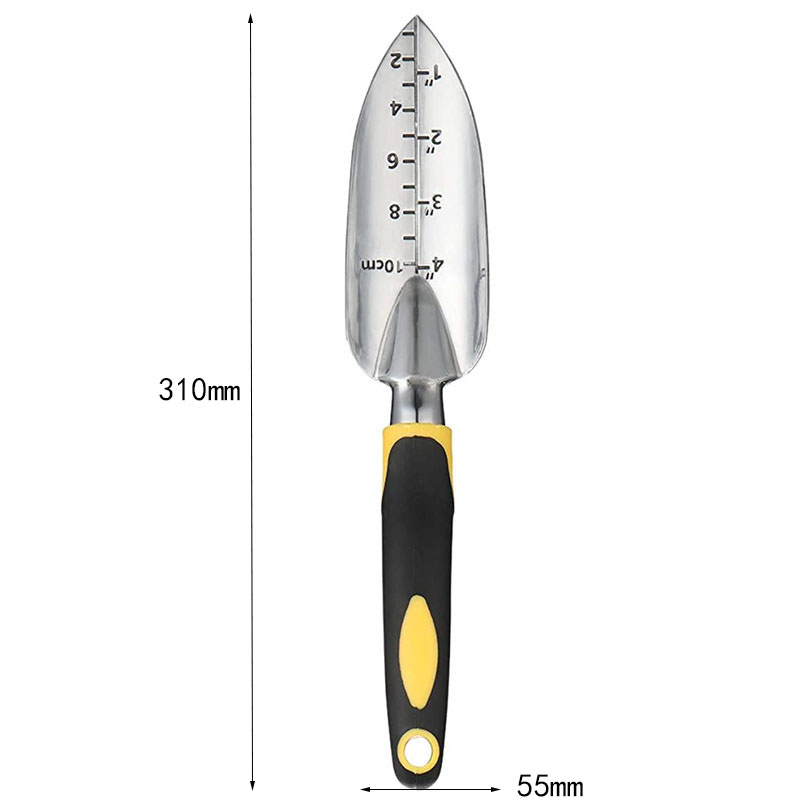 3-Piece Green Gardening Tool Set - Heavy Duty Aluminum Alloy with Bonus Claw Gardening Gloves - Rust Resistant Hand Trowel, Cultivator and Transplanter for Planting, Digging and Weeding