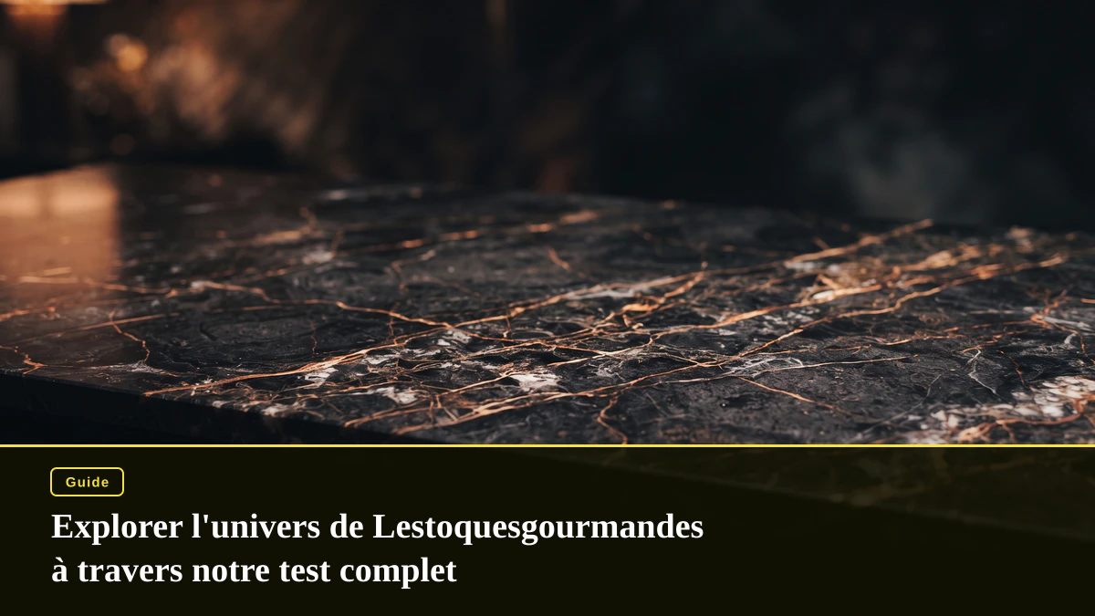 Explorer l'univers de Lestoquesgourmandes à travers notre test complet