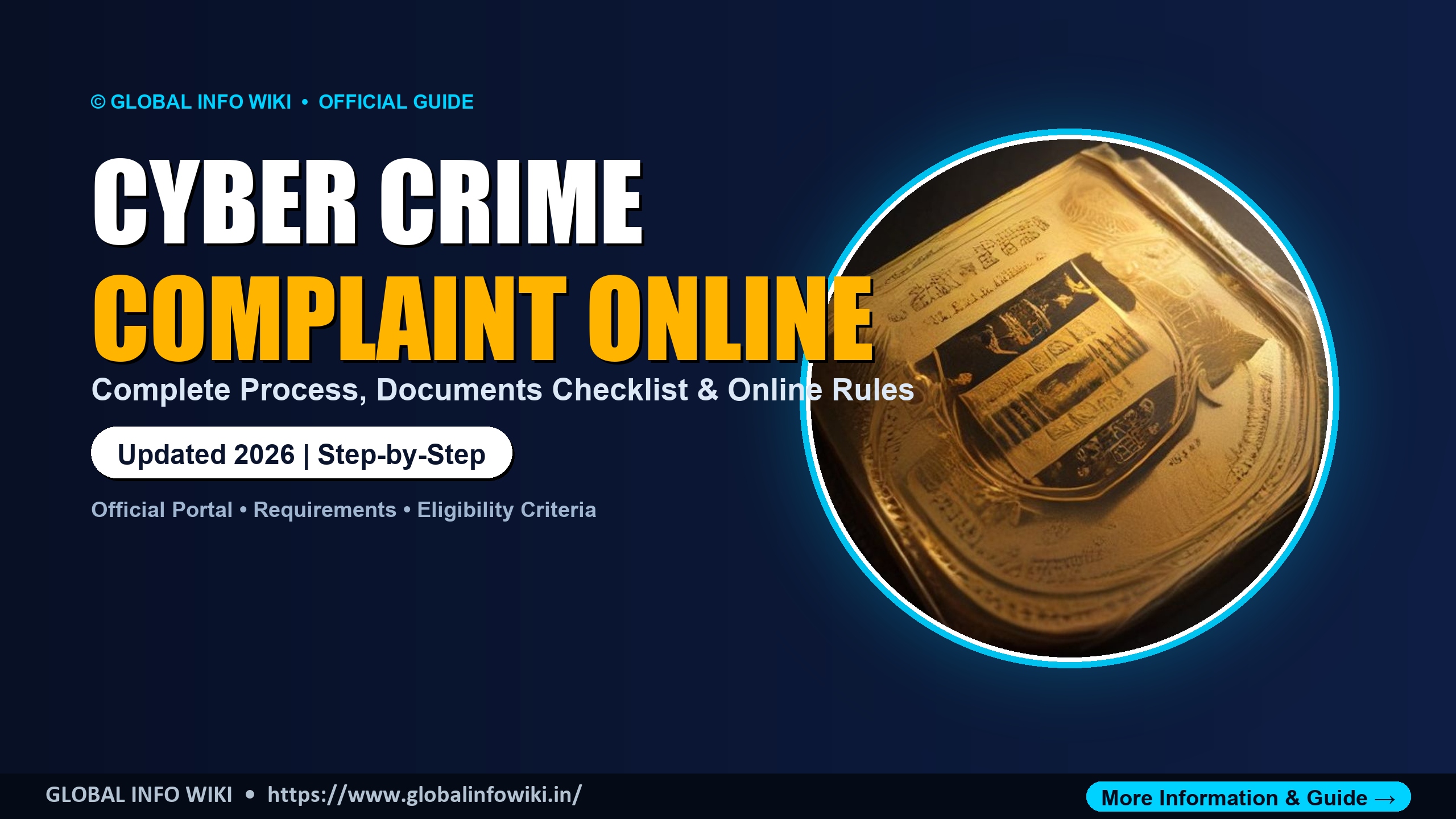 Cyber Crime Complaint Online Kaise Kare — cybercrime.gov.in Portal Guide India 2026 Cyber Crime Complaint Online Kaise Kare — cybercrime.gov.in Portal Guide India 2026