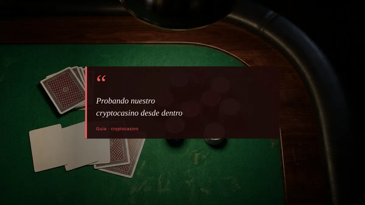 Probando nuestro cryptocasino desde dentro