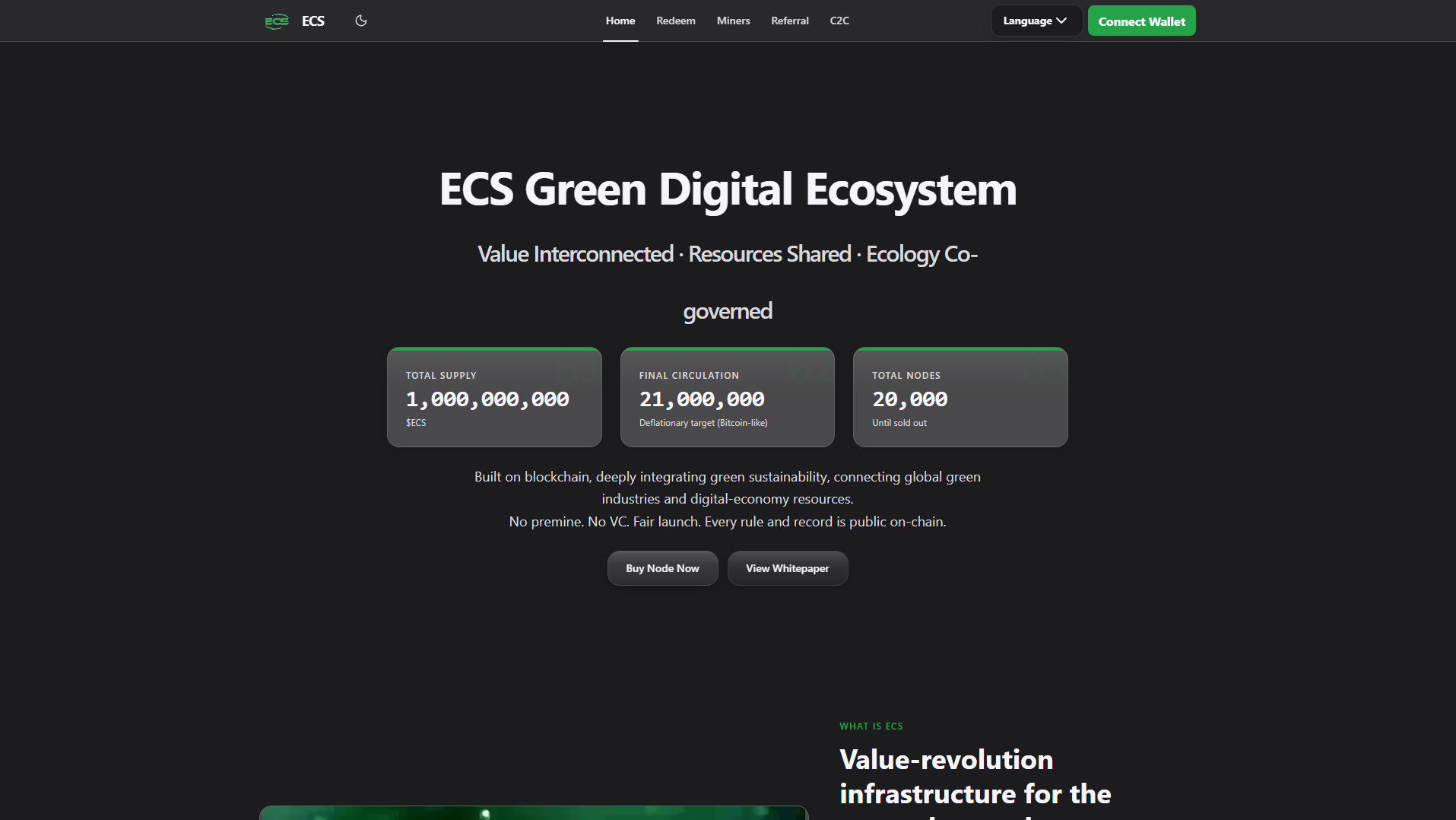 Screenshot of ecsdapp.com