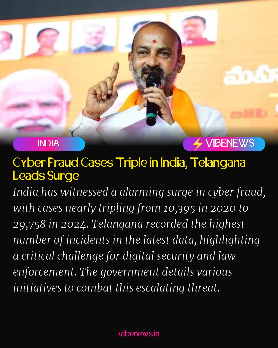 Cyber Fraud Cases Triple in India, Telangana Leads Surge