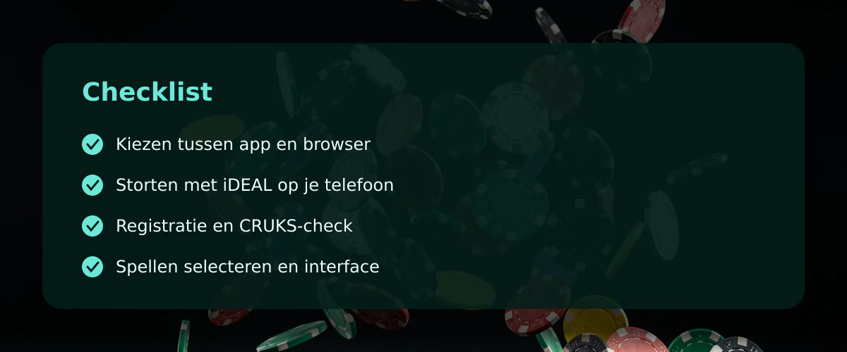 Online casino 10 euro ideal: mijn blik op mobiel spelen — Checklist