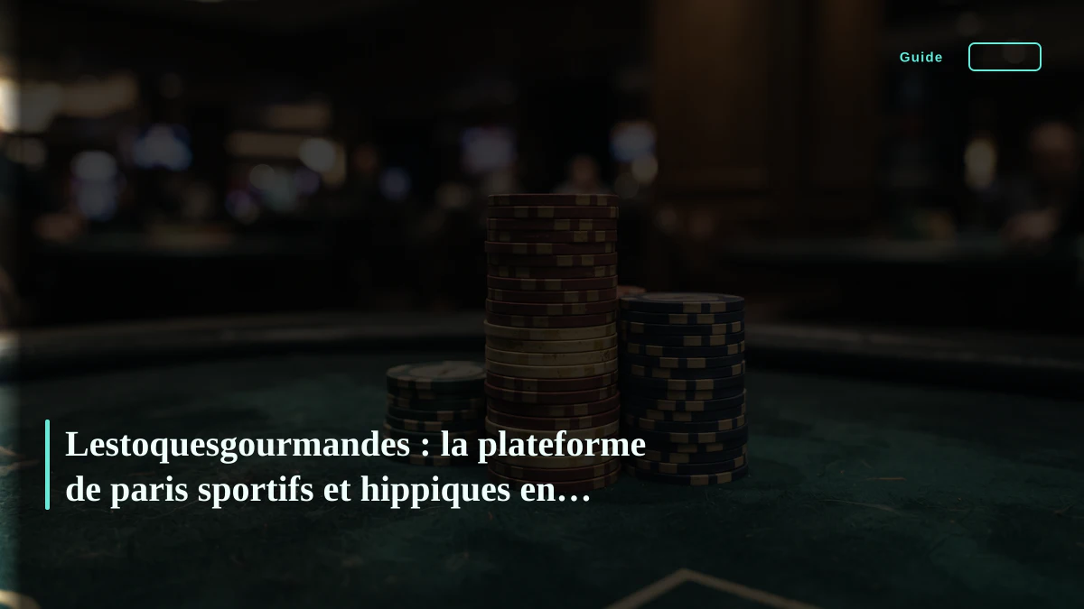 Lestoquesgourmandes : la plateforme de paris sportifs et hippiques en France