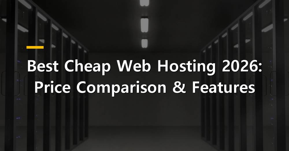 Colorful graphic representing web hosting and affordability