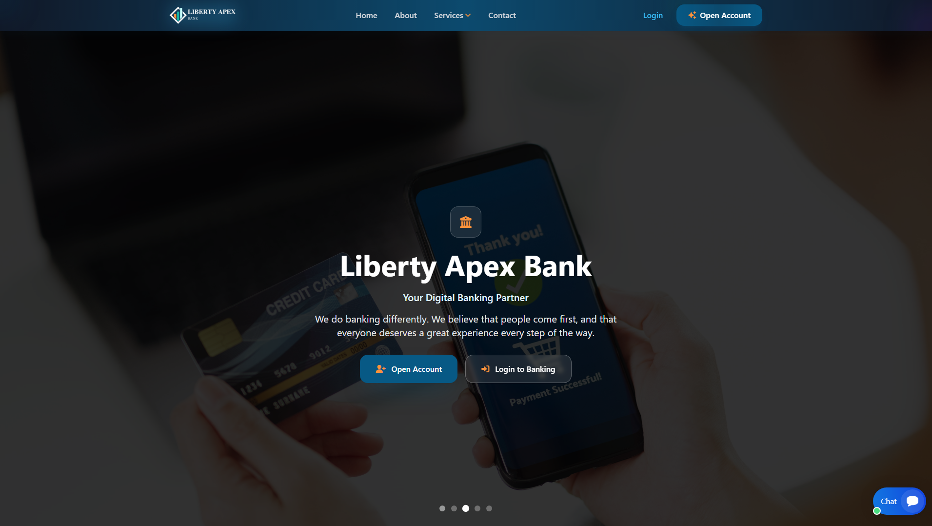 Stored capture of libertyapexbank.com