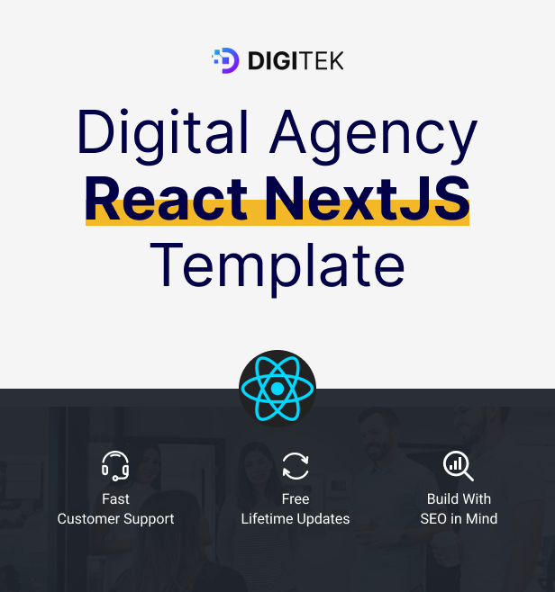 Digitek - Saas & Digital Agency React NextJS Template
