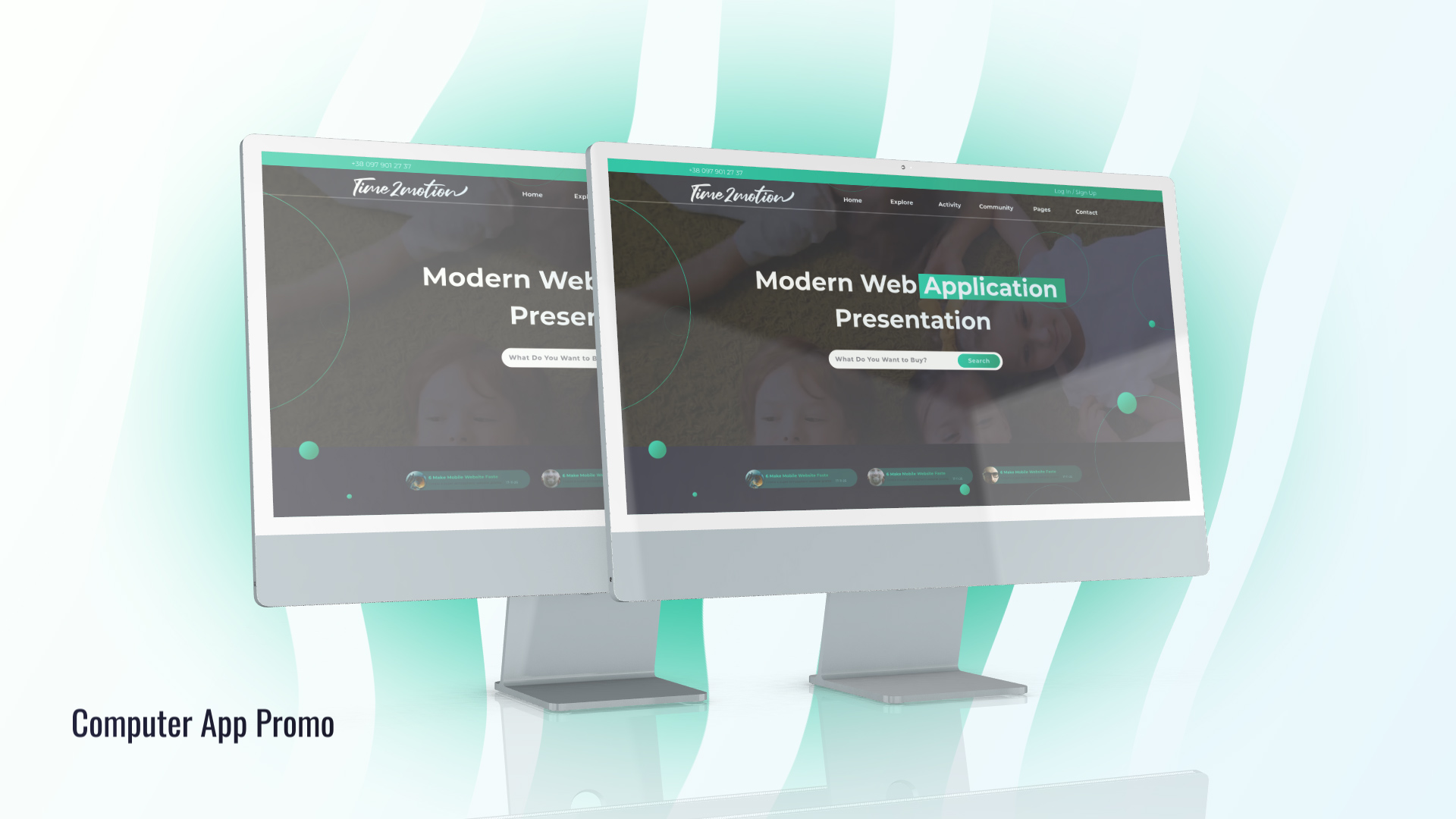 Web Desktop Promo Mockup Web Desktop Promo Mockup