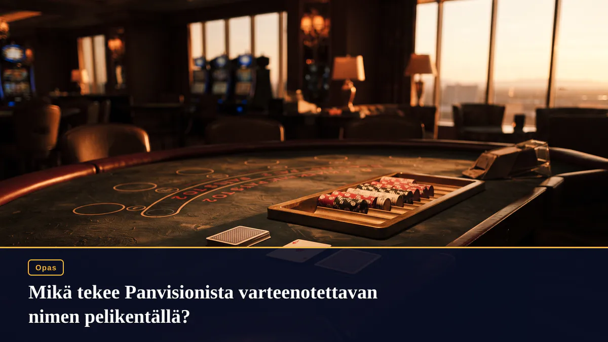 Mikä tekee Panvisionista varteenotettavan nimen pelikentällä?