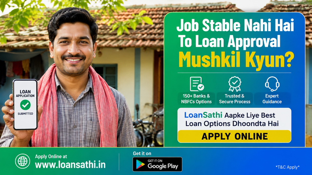 Job Stable Nahi Hai To Loan Approval Mushkil Kyun? Frequent Job Switch, Vintage Fix & Approval Guide | Loansathi.in