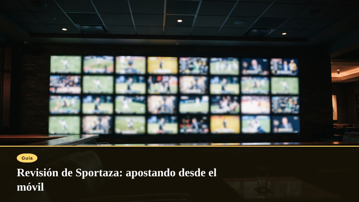 Revisión de Sportaza: apostando desde el móvil