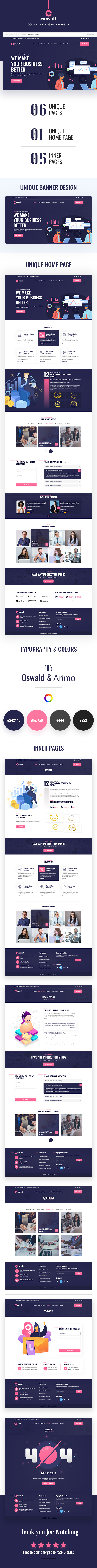 Consult - Consultancy Agency XD Template